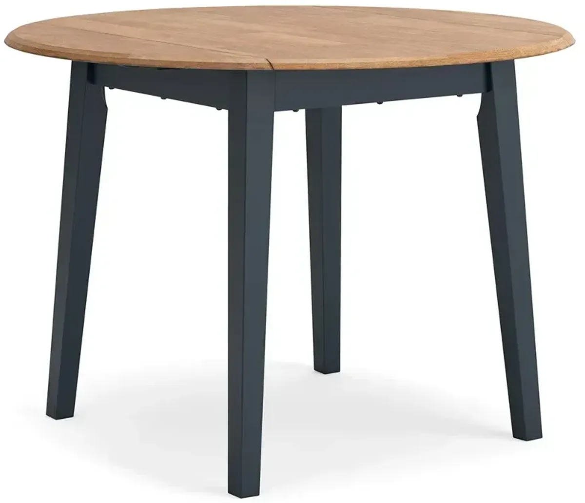 Gesthaven Dining Drop Leaf Table - Natural/Blue