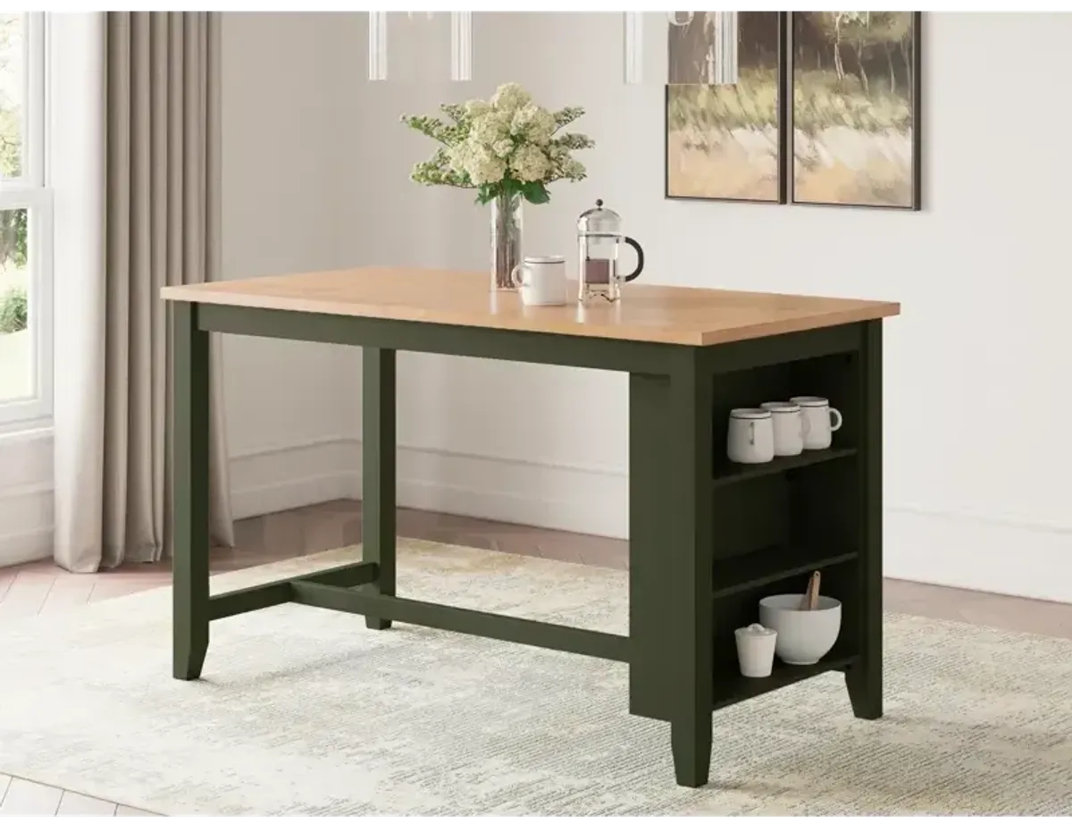 Gesthaven Counter Height Dining Table - Natural/Green