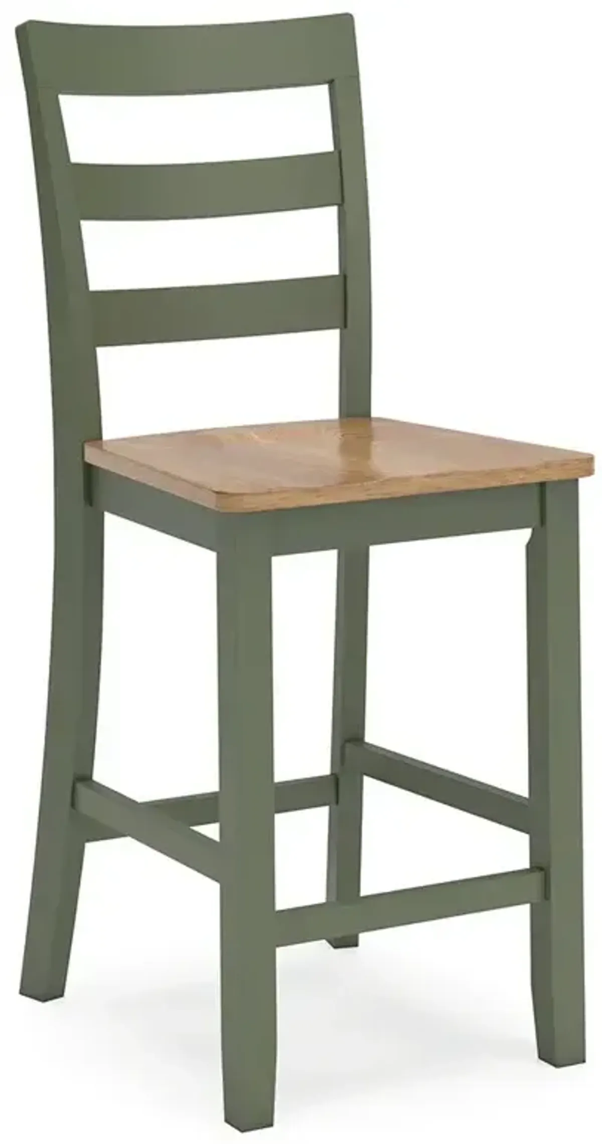 Gesthaven Counter Height Barstool - Natural/Green