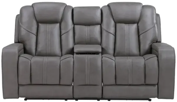 Daniel Immersive Audio Leather Loveseat (Triple Power w/ Speakers, Heat & Massage)