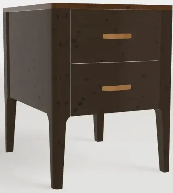 Toulon Chairside Chest - Rustic Cherry