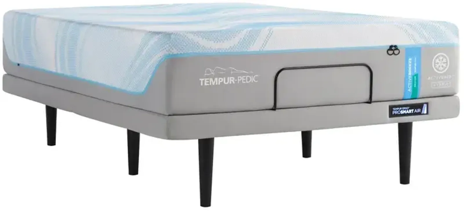 TEMPUR-ActiveBreeze Medium Hybrid Mattress with ProSmart Air Base