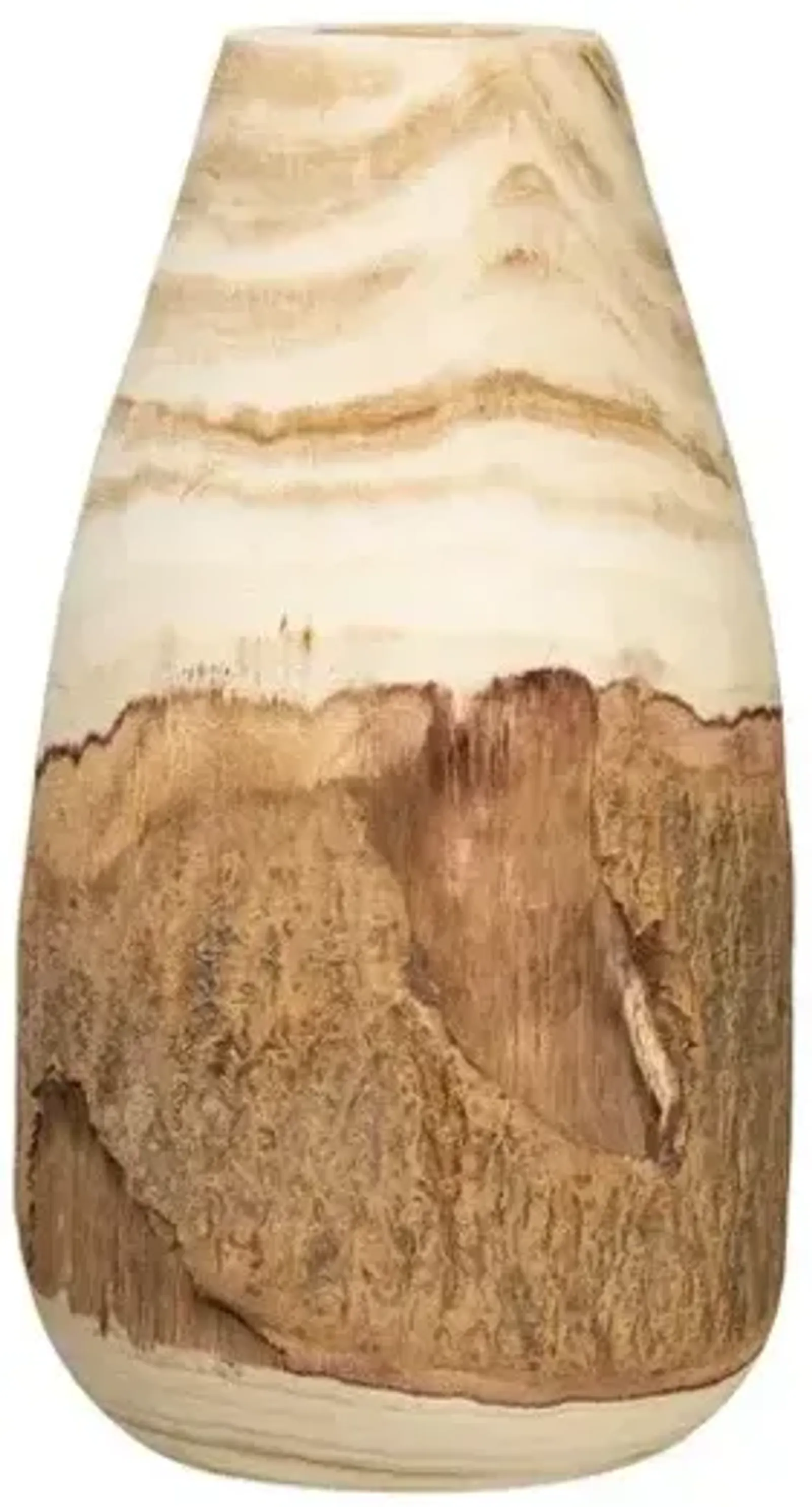 Paulownia Wood Vase w/ Live Edge