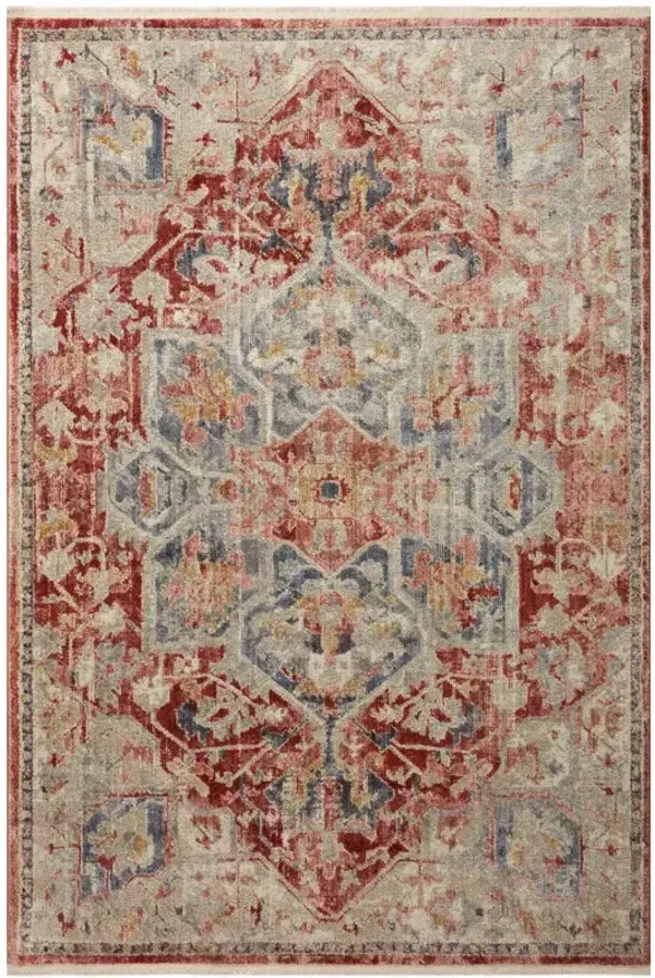 Magnolia Home By Joanna Gaines X Loloi Janey Rug - Garnet / Multi