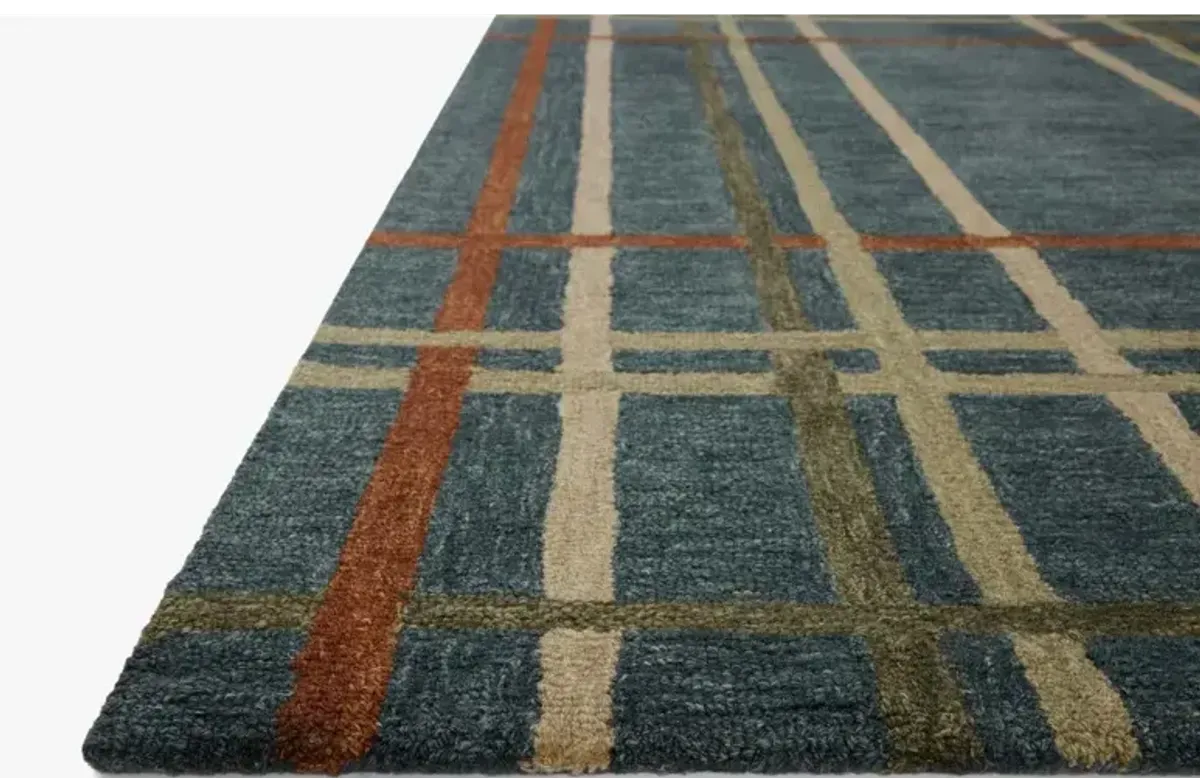 Magnolia Home By Joanna Gaines X Loloi Waylon Rug - Denim/Multi