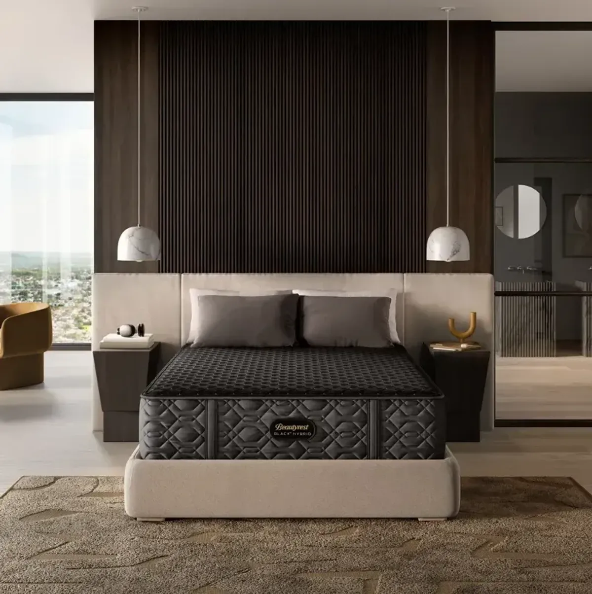 Beautyrest Black Hybrid Series Three 14.5" Firm Mattress