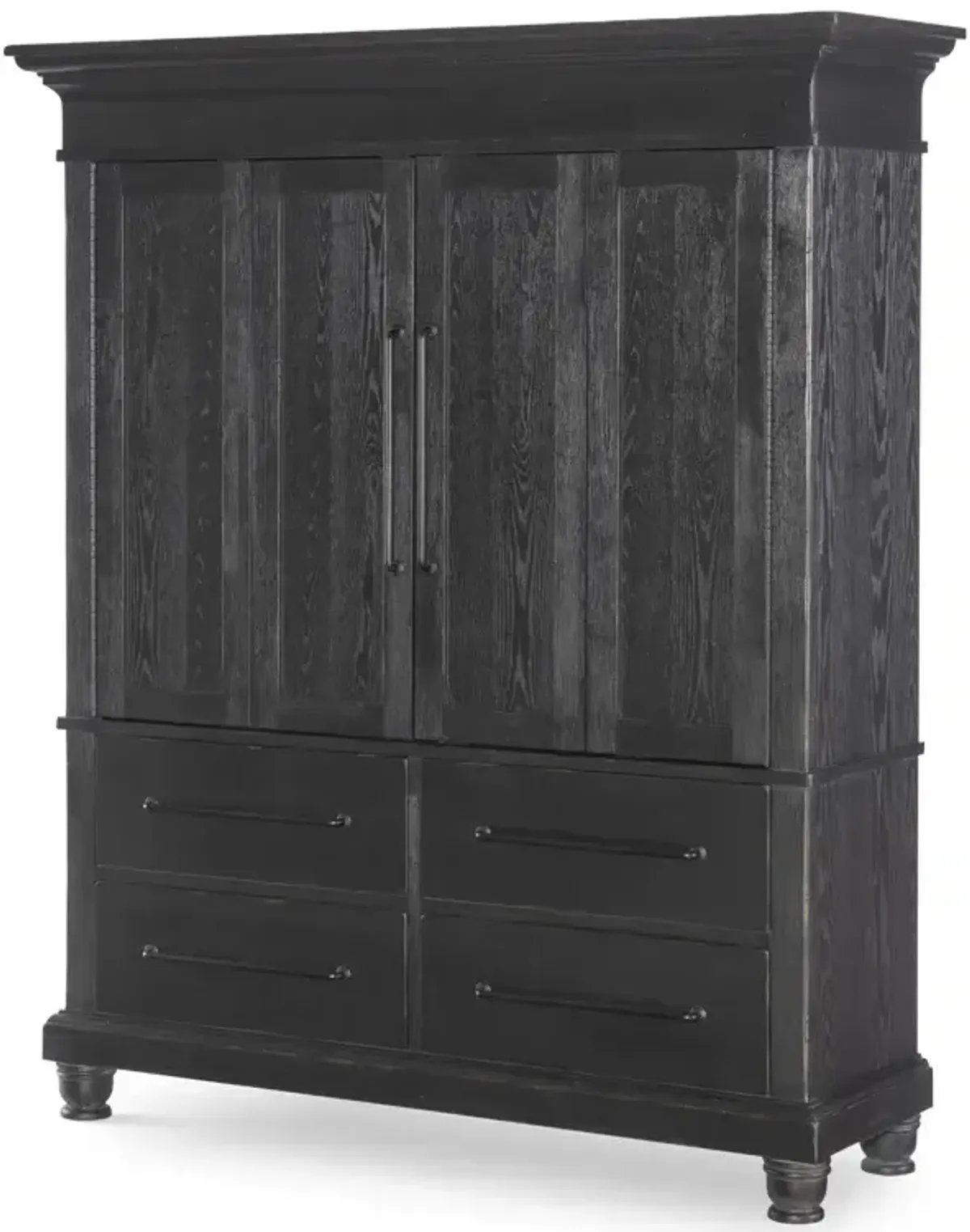 Vintage Market Armoire w/ Drawers - Kettle Black