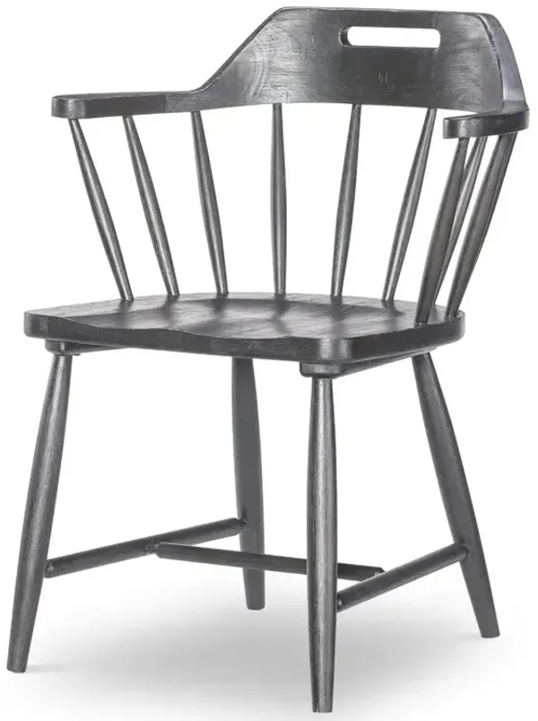 Vintage Market Spindle Back Arm Chair - Kettle Black