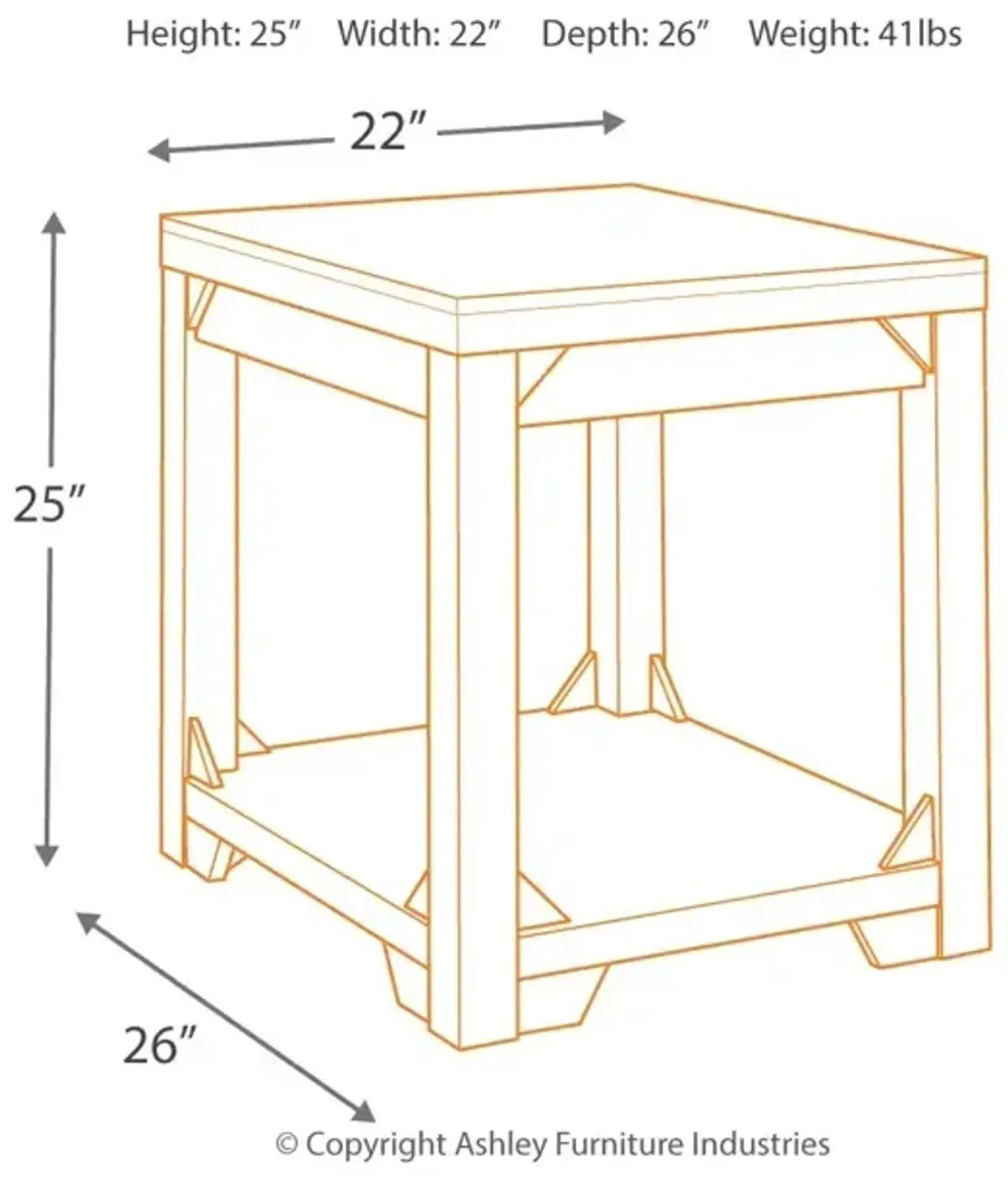 Fregine End Table