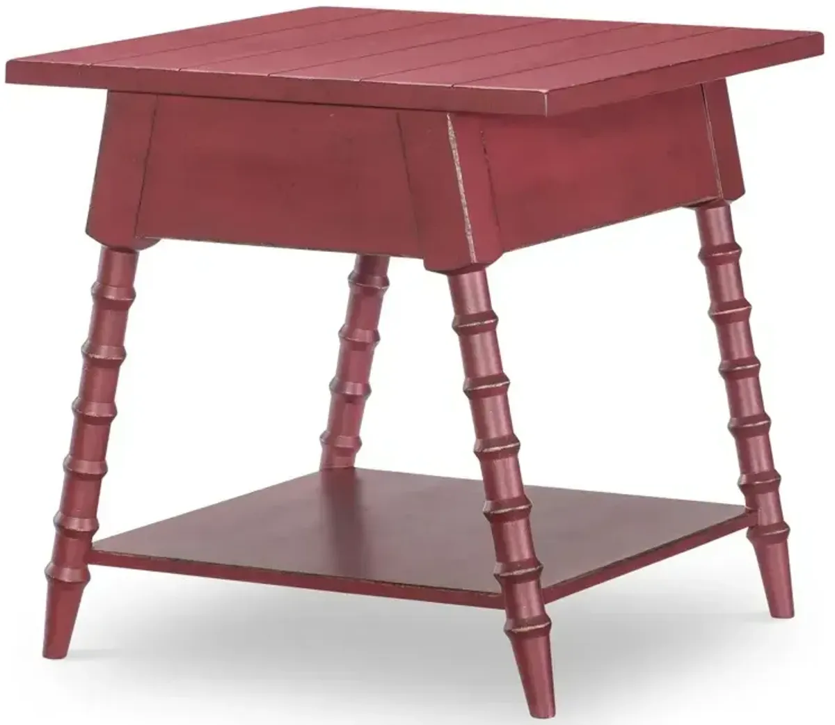 Vintage Market Bobbin Leg Drawer End Table - Spiced Apple