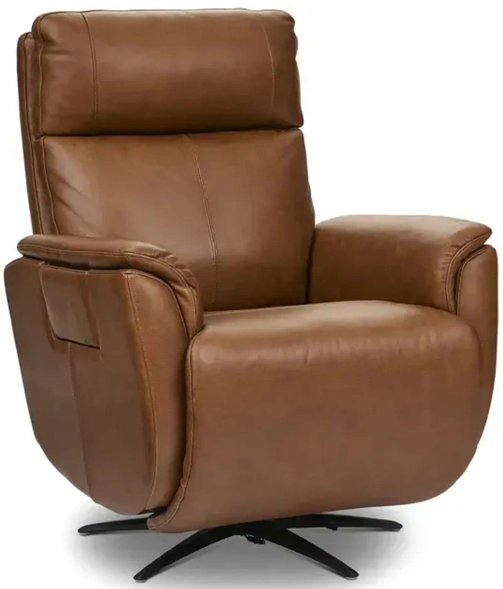 Cove Power Swivel Recliner with Power Headrest, Lumbar, Heat, & Massage