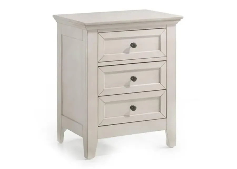 San Mateo Nightstand - Rustic White