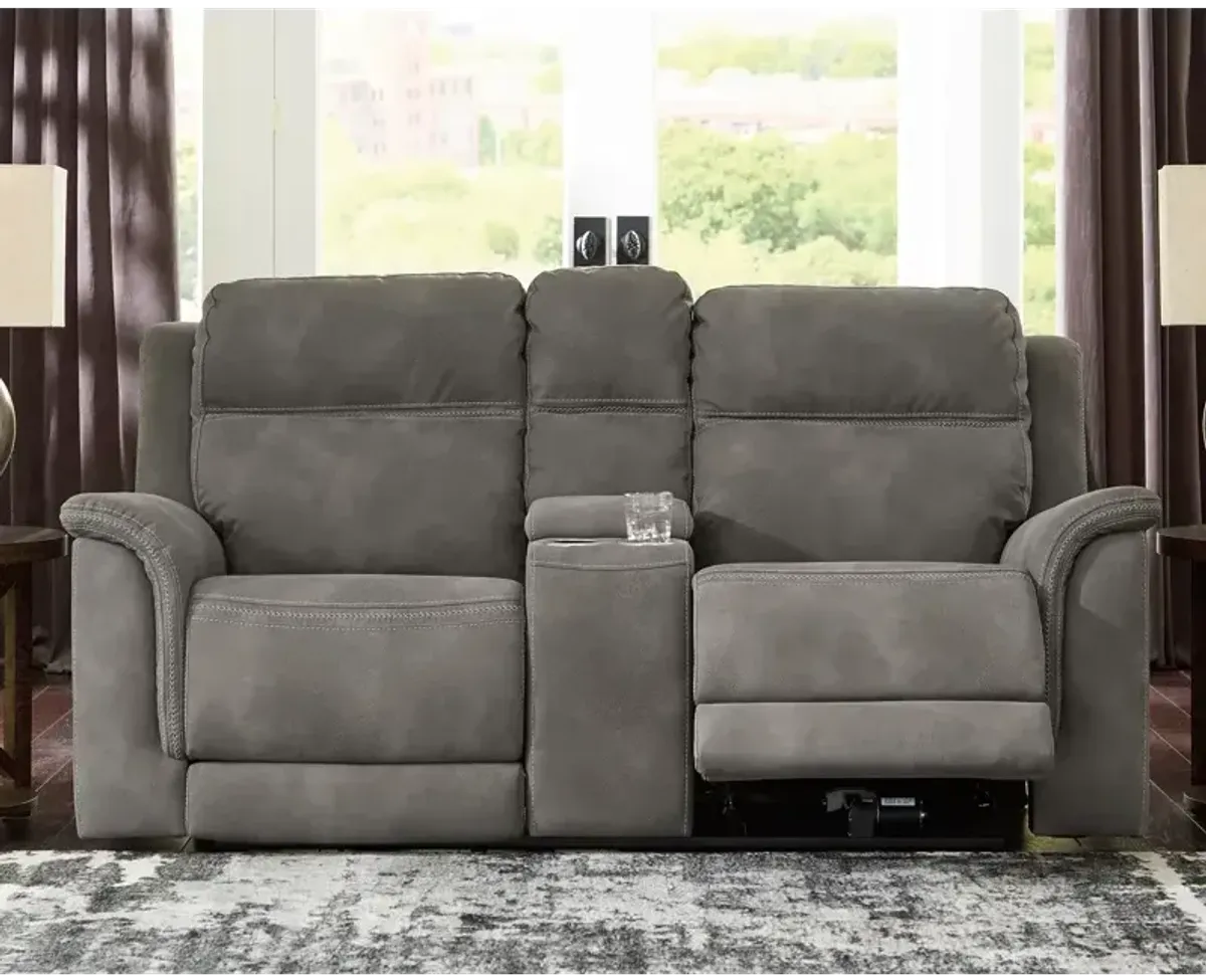 Next-Gen DuraPella Power Reclining Loveseat with Console