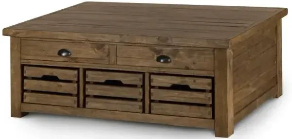 Stratton Lift Top Storage Cocktail Table (w/Casters)