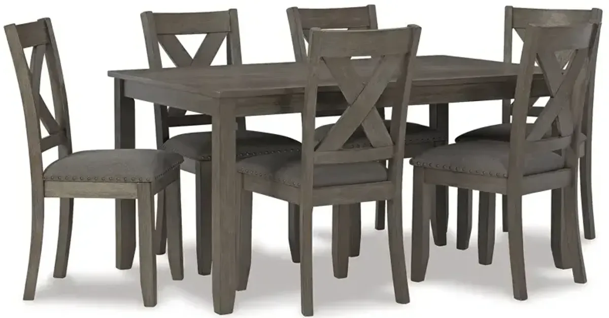 Caitbrook Dining Table and Chairs (Set of 7)