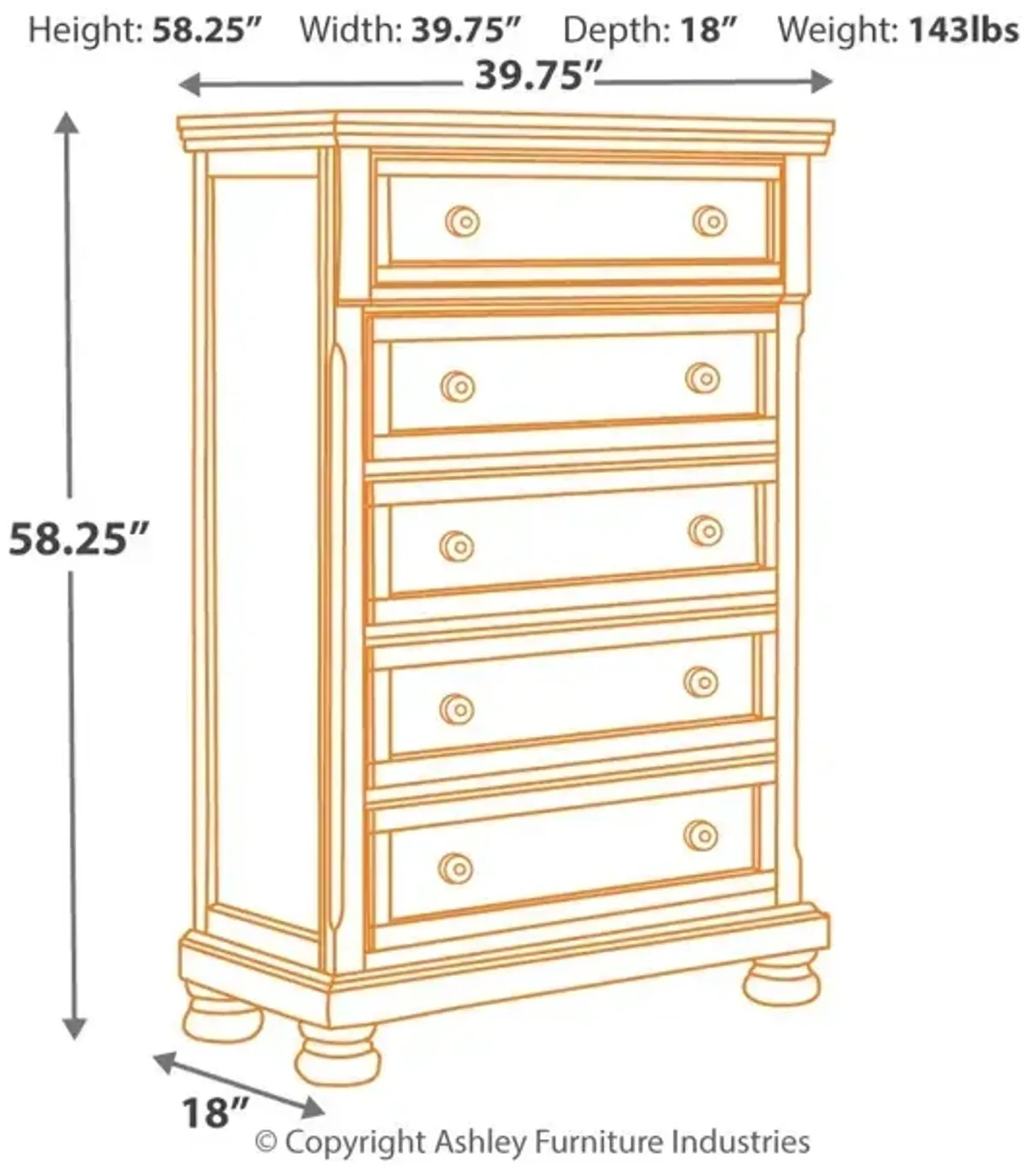 Porter Chest of Drawers