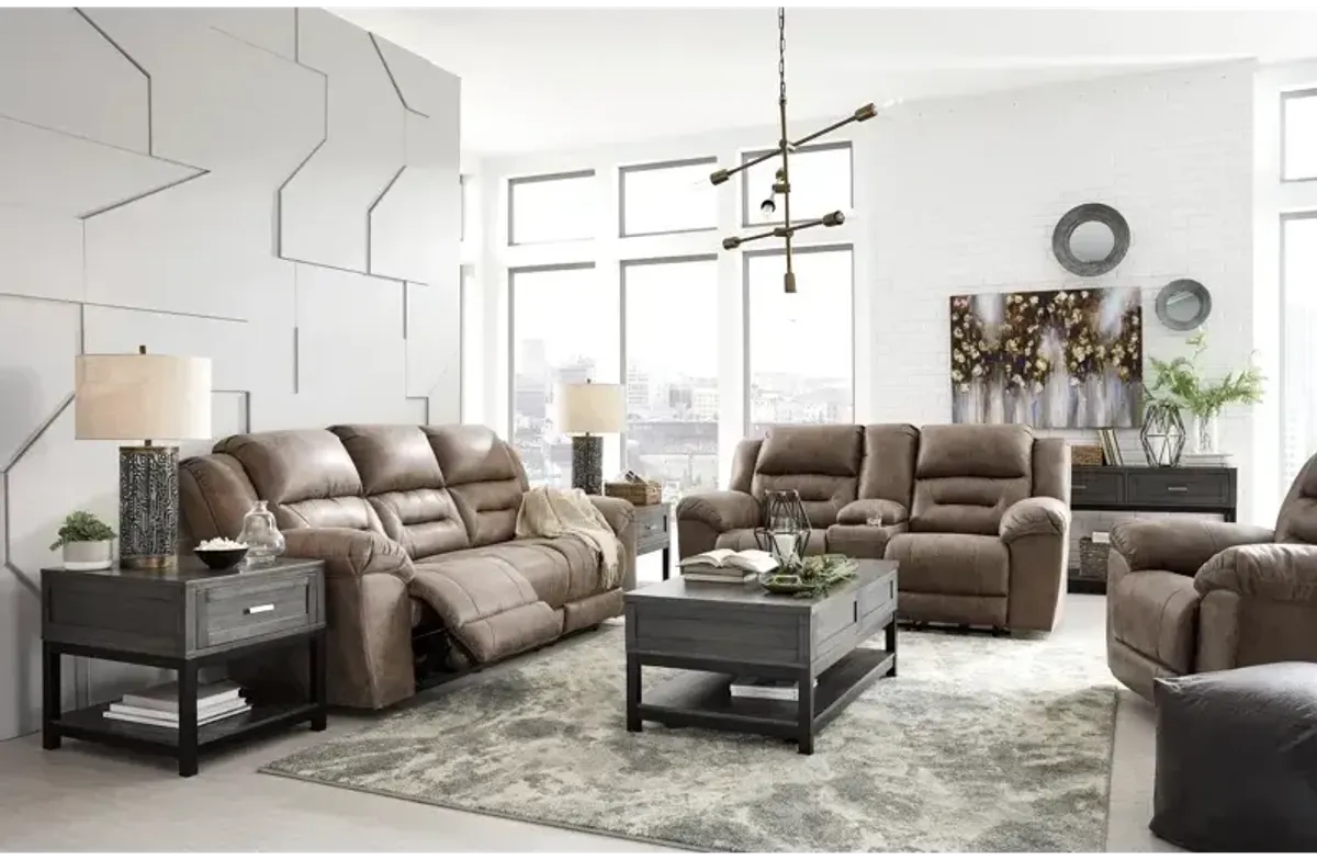 Stoneland Power Reclining Sofa - Fossil