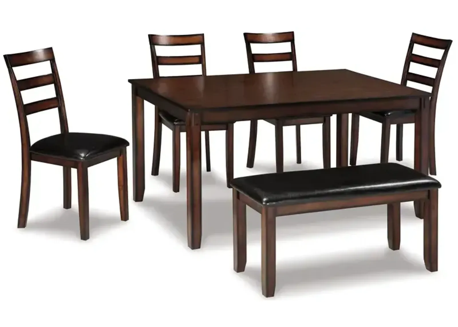 Coviar Dining Table and Chairs with Bench (Set of 6)