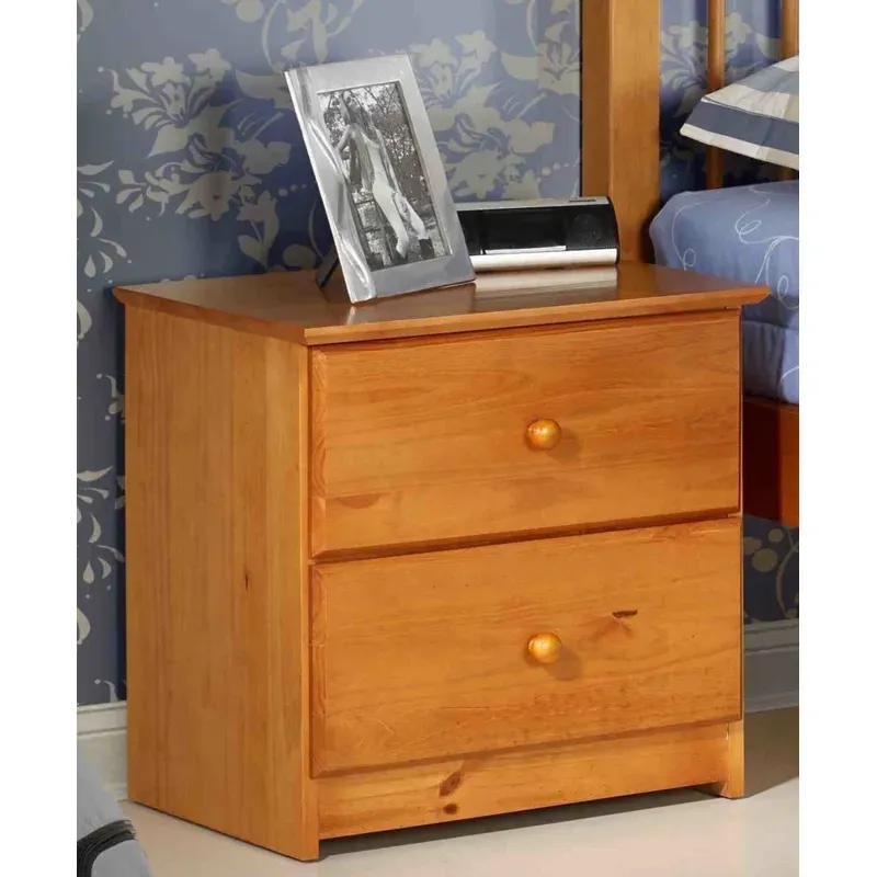 2 Drawer Nightstand - Pecan