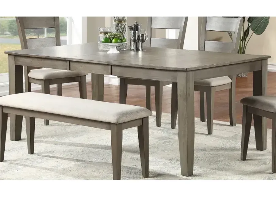 Mango Side Dining Bench - Grey