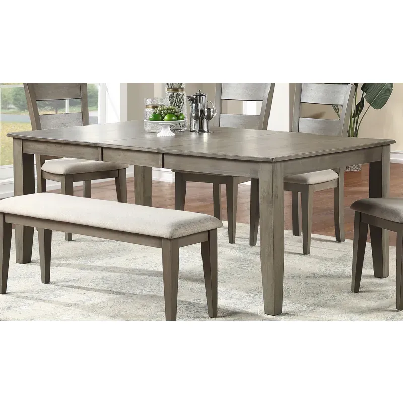 Mango Side Dining Bench - Grey