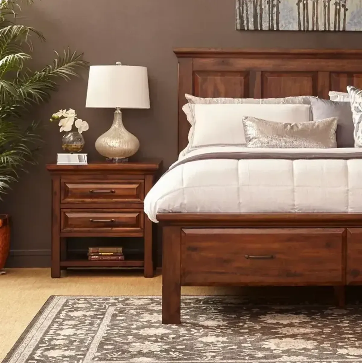 Hill Crest 2 Drawer Night Stand