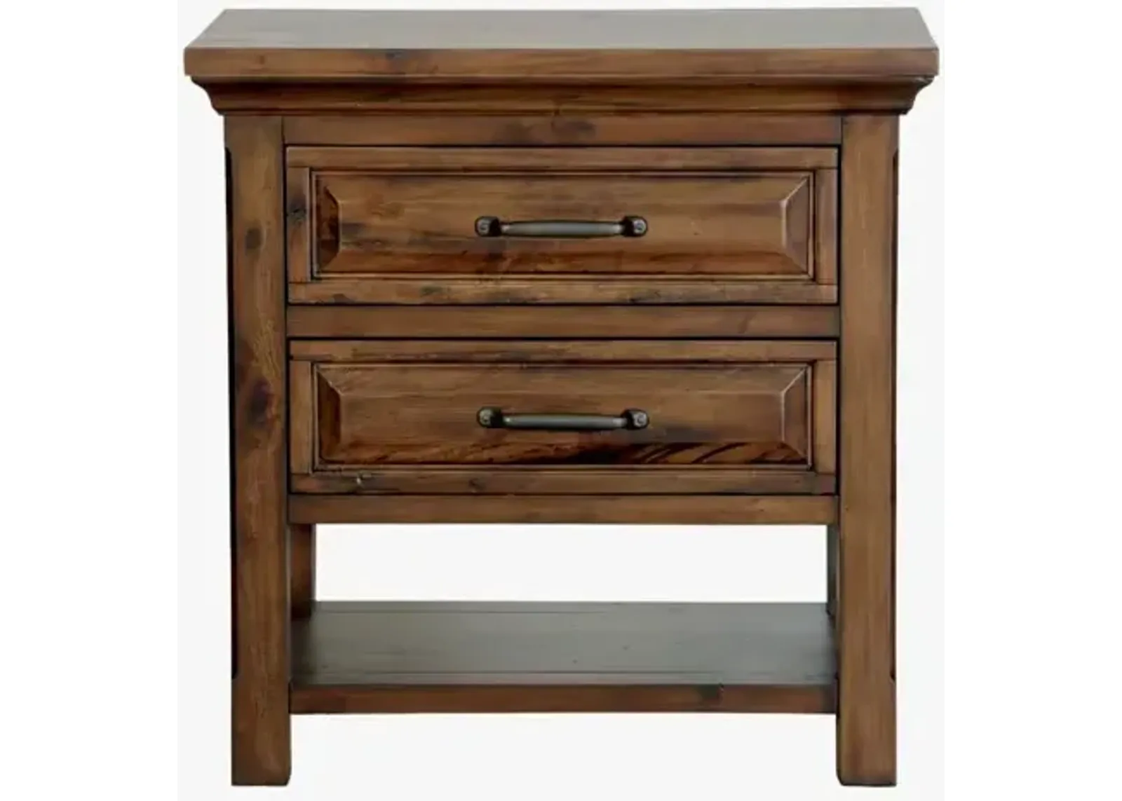 Hill Crest 2 Drawer Night Stand