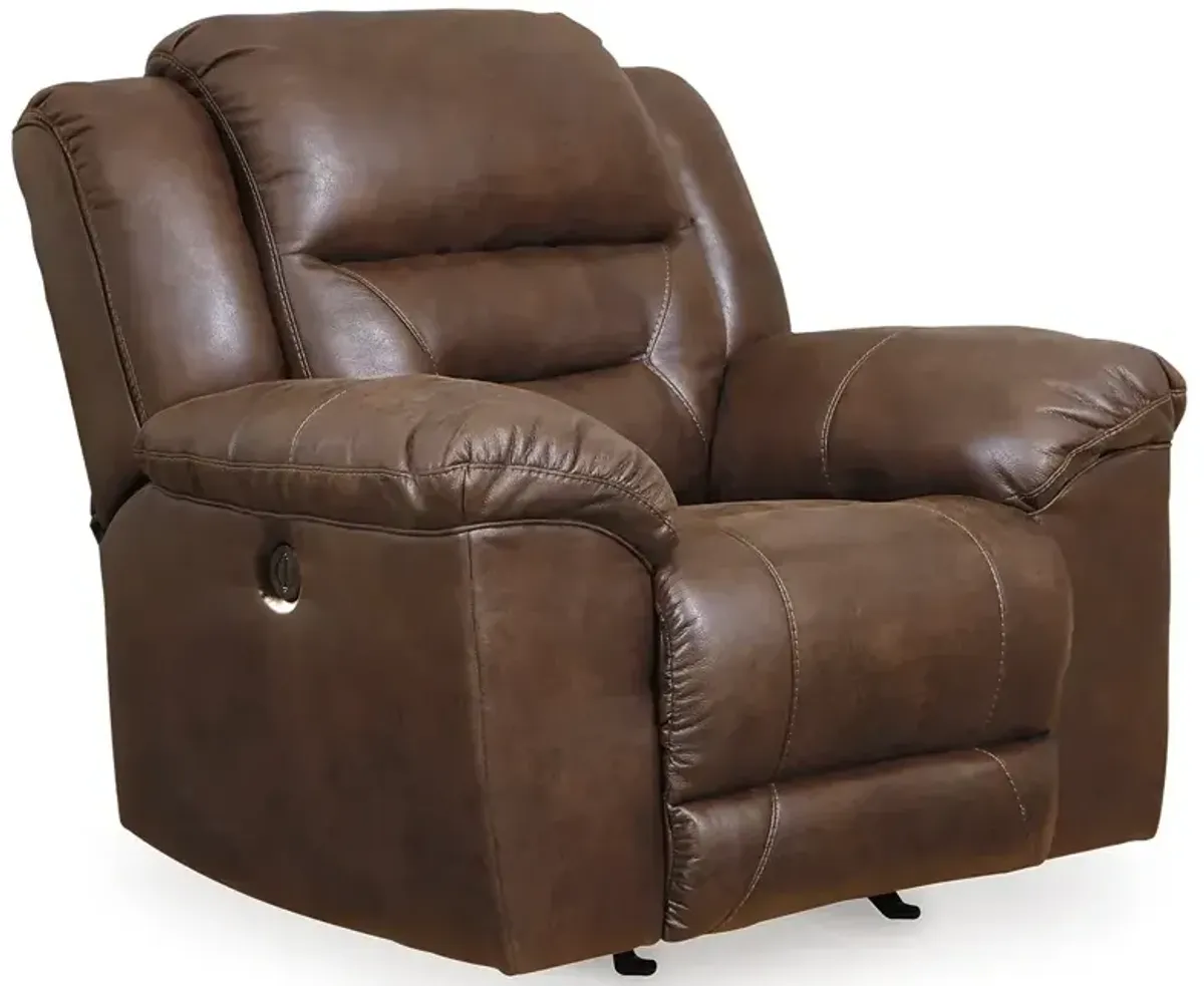 Stoneland Power Rocker Recliner - Chocolate