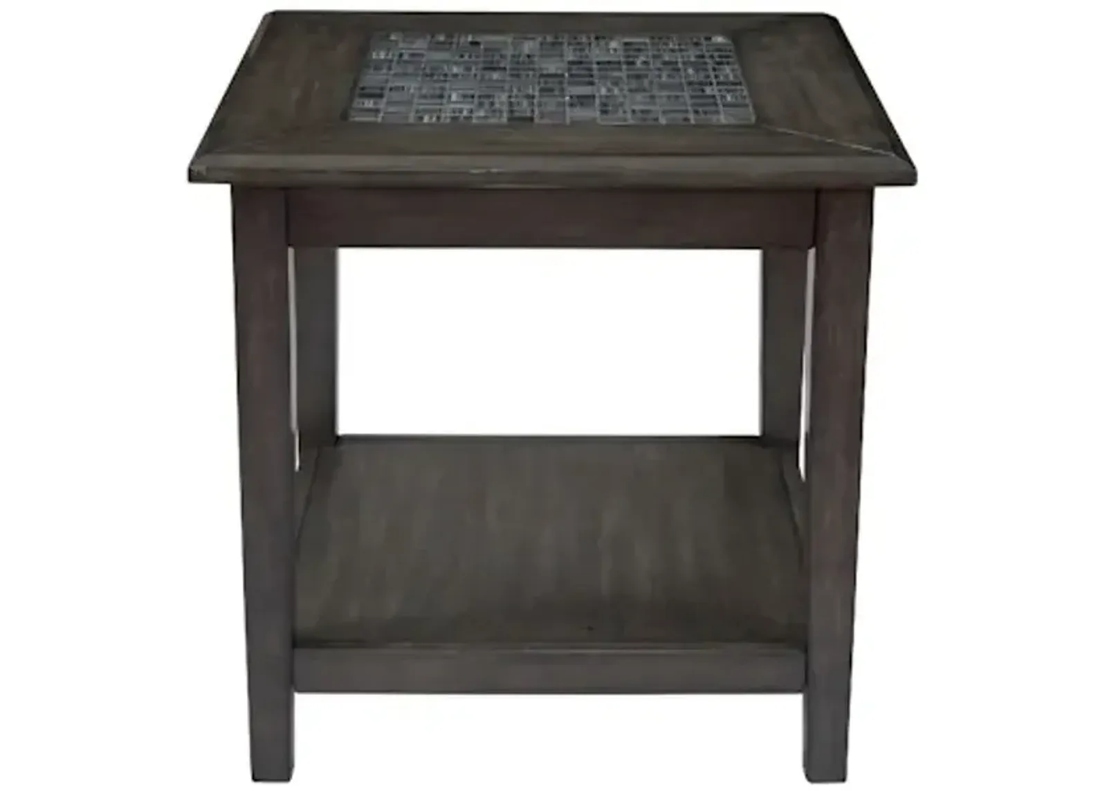 Grey Mosaic End Table