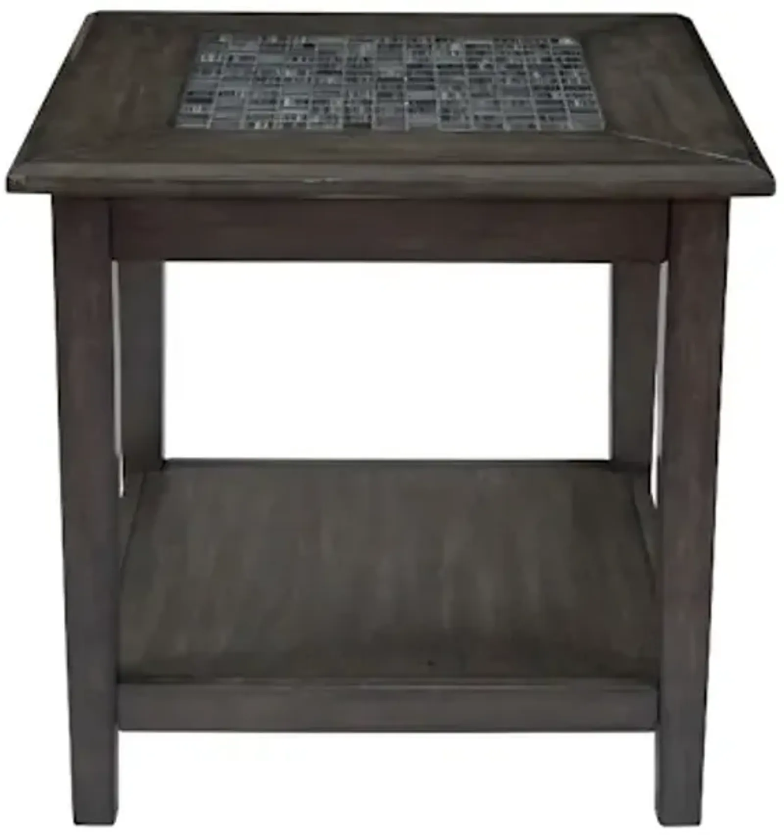 Grey Mosaic End Table