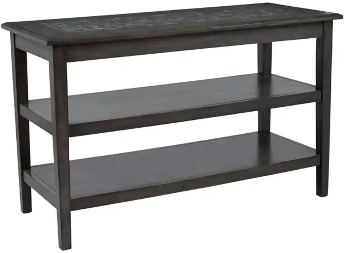 Grey Mosaic Sofa/Media Table