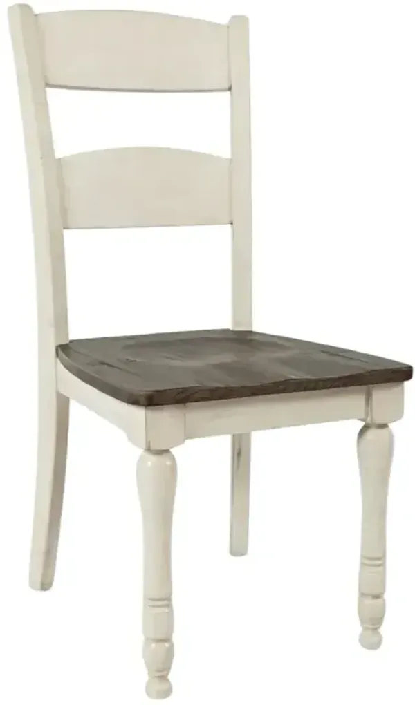Madison County Ladderback Dining Chair - Vintage White