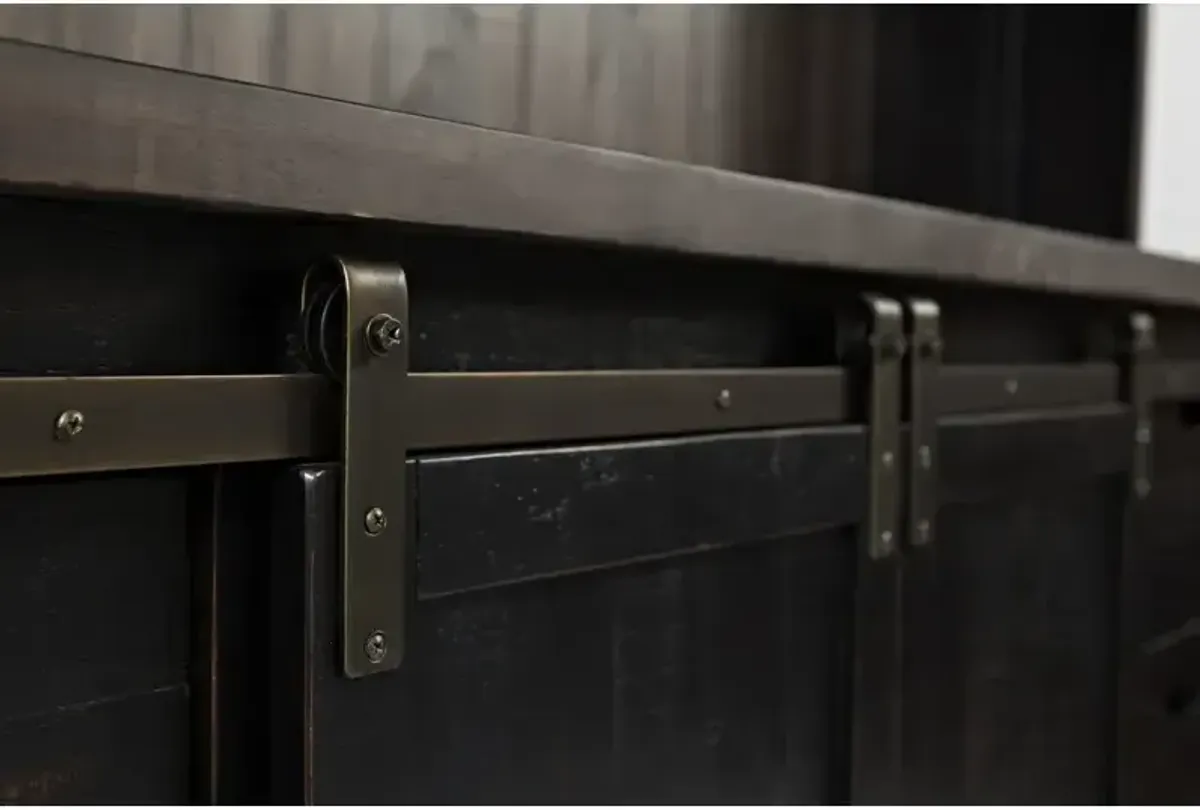 Madison County 70" Barn Door Server - Vintage Black