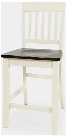 Decatur Lane Counter Stool - White