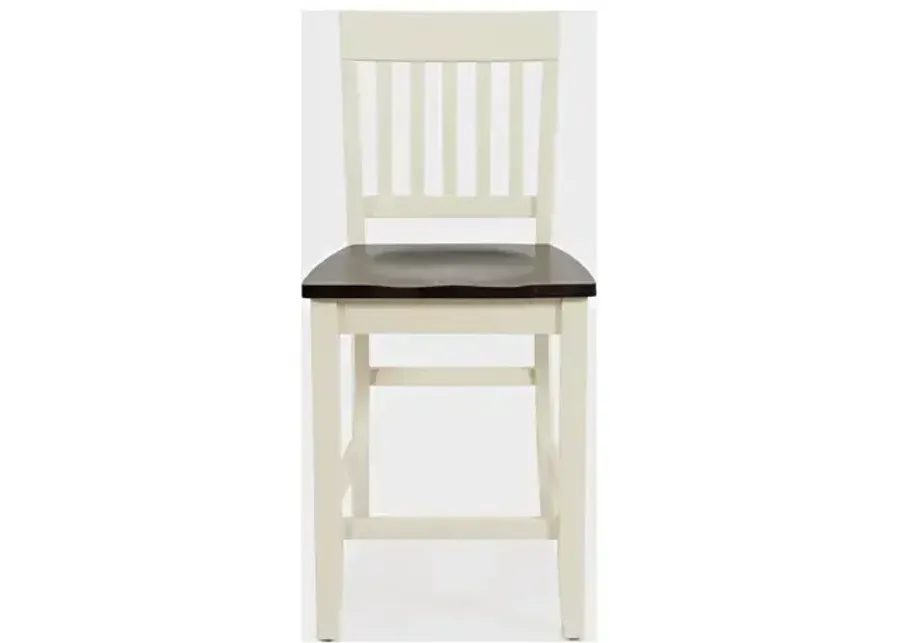 Decatur Lane Counter Stool - White