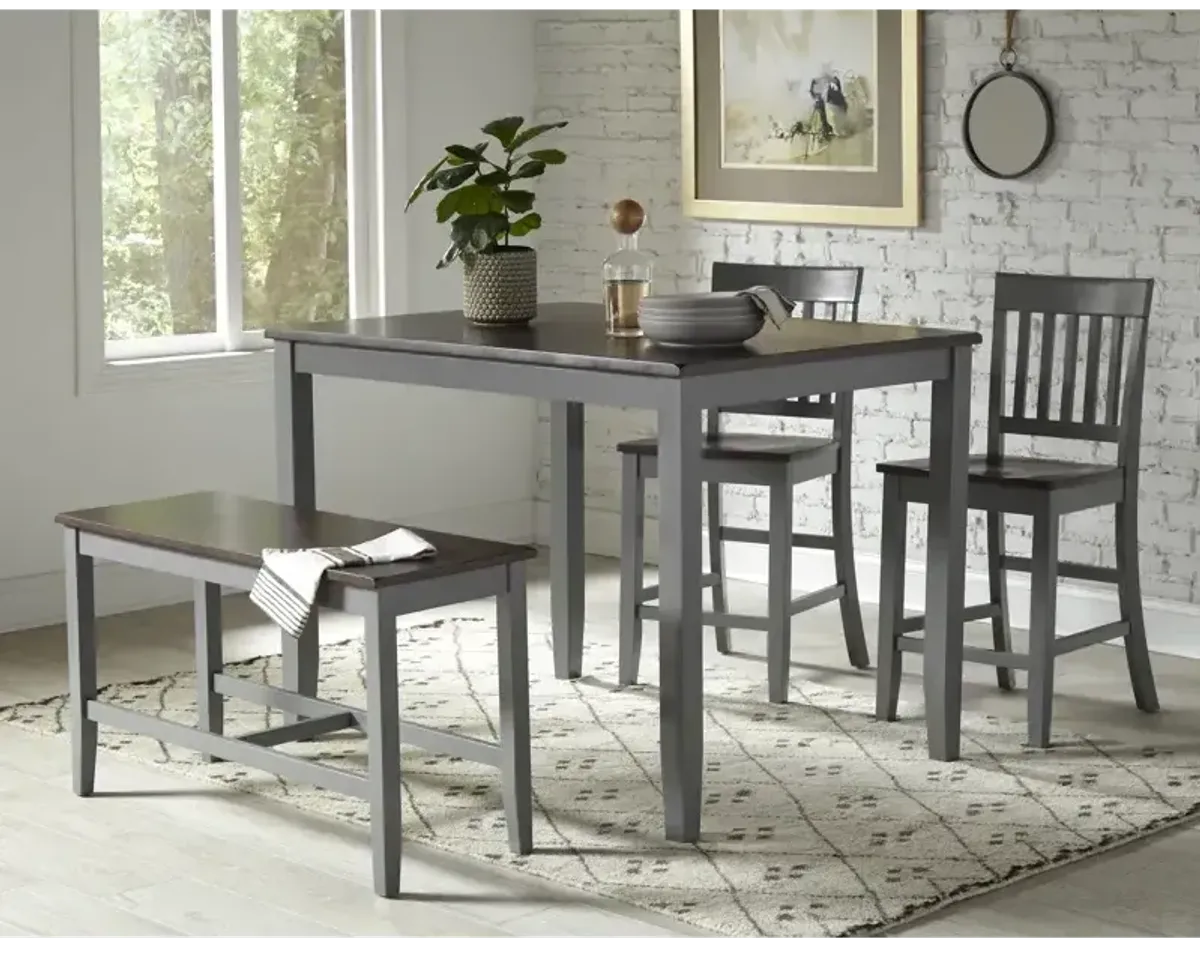 Decatur Lane 4 Pack Counter Height Dining Set - Grey