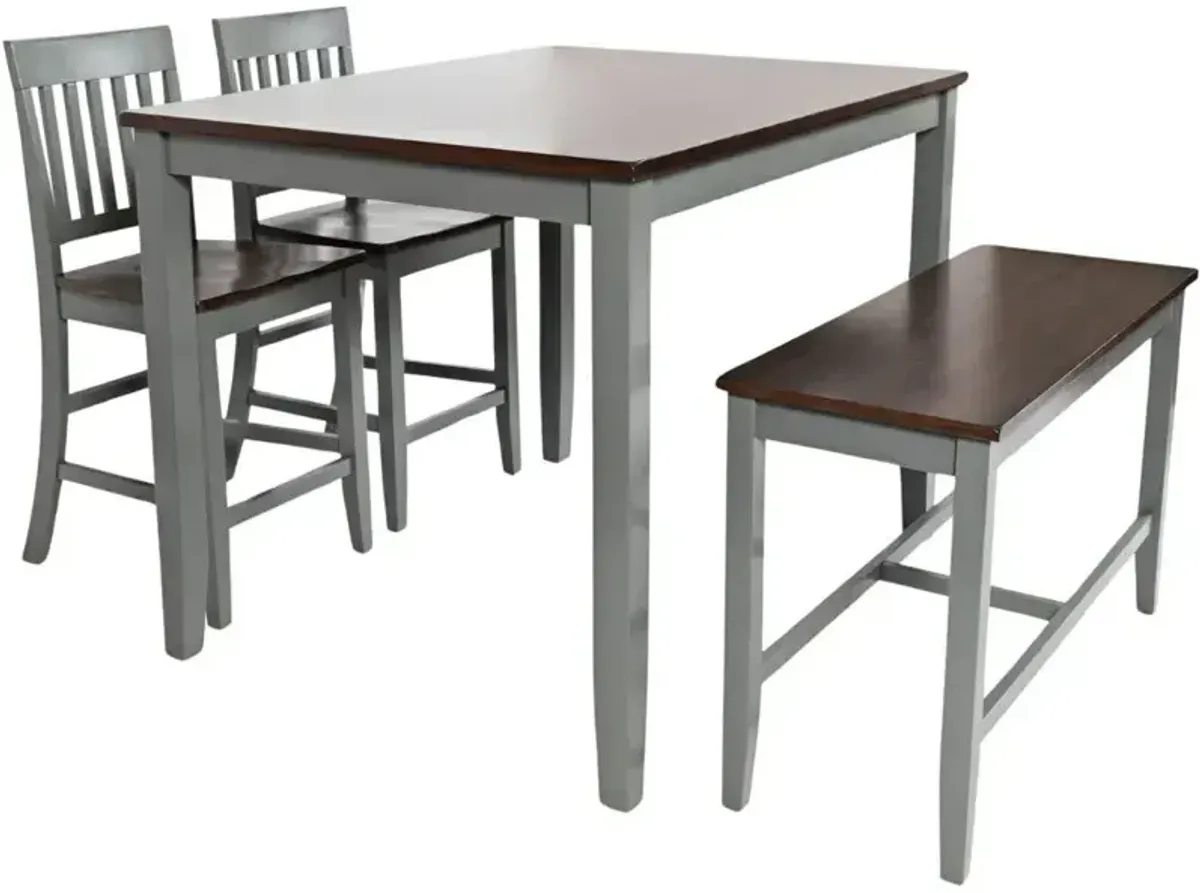 Decatur Lane 4 Pack Counter Height Dining Set - Grey