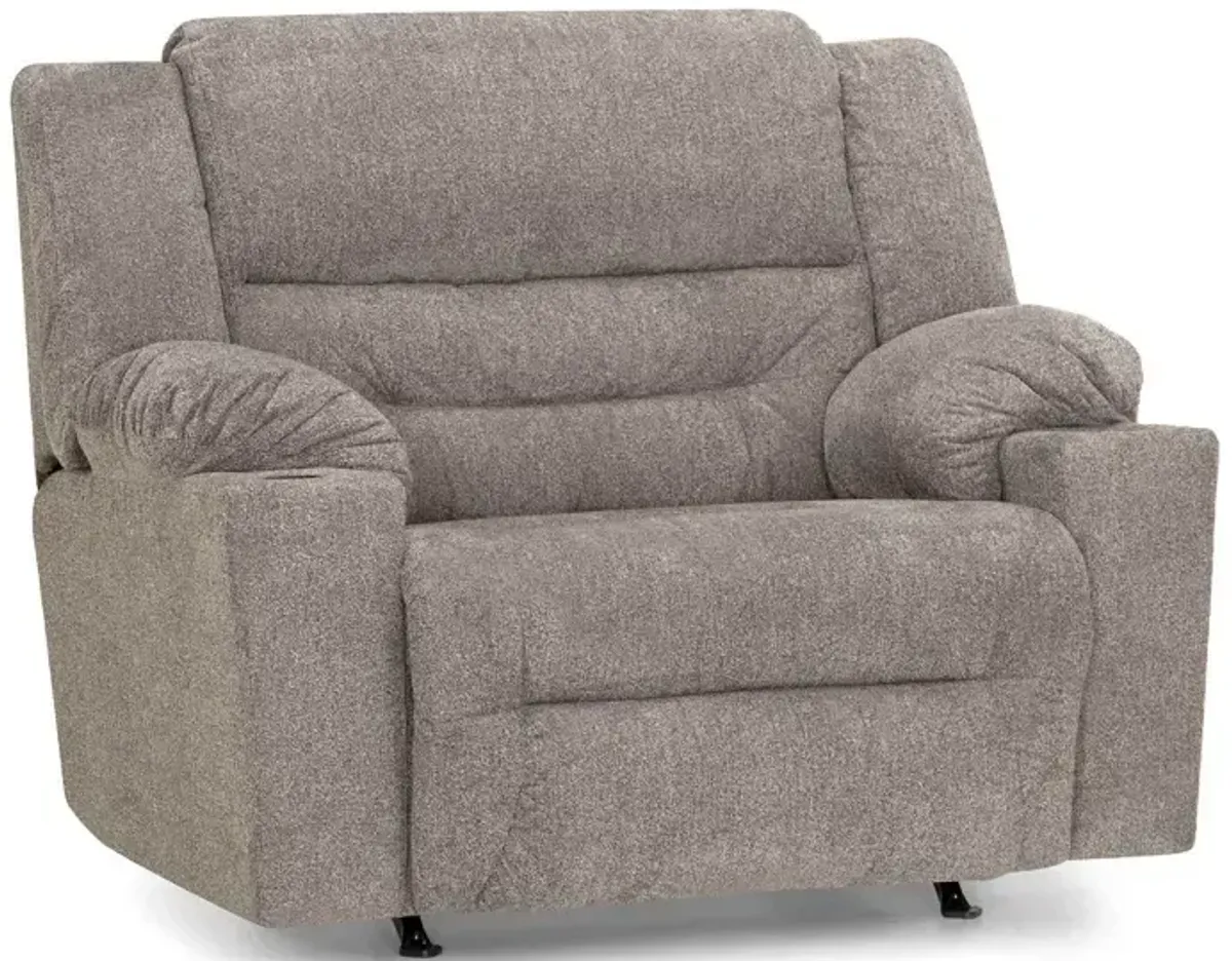 Master Snuggler Rocker Recliner w/ Cupholder - Westwood Platinum