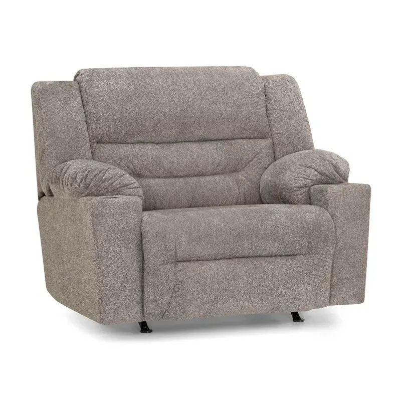 Master Snuggler Rocker Recliner w/ Cupholder - Westwood Platinum