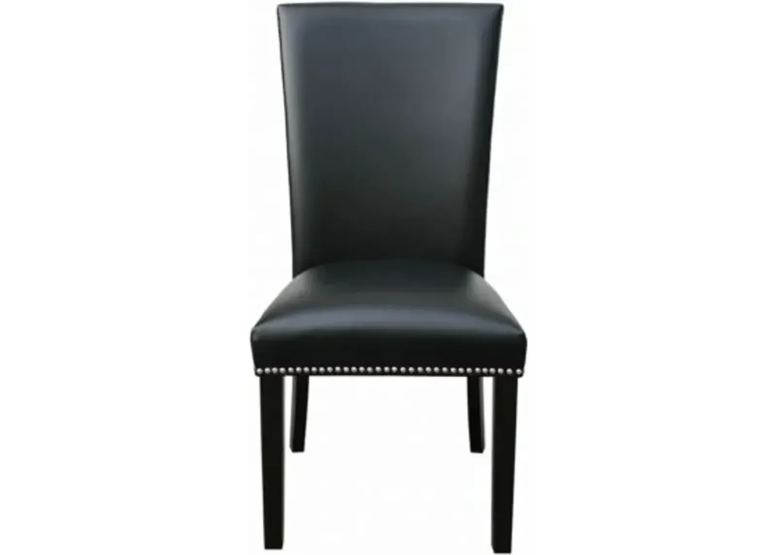 Camila Black Side Chair w/Nailheads