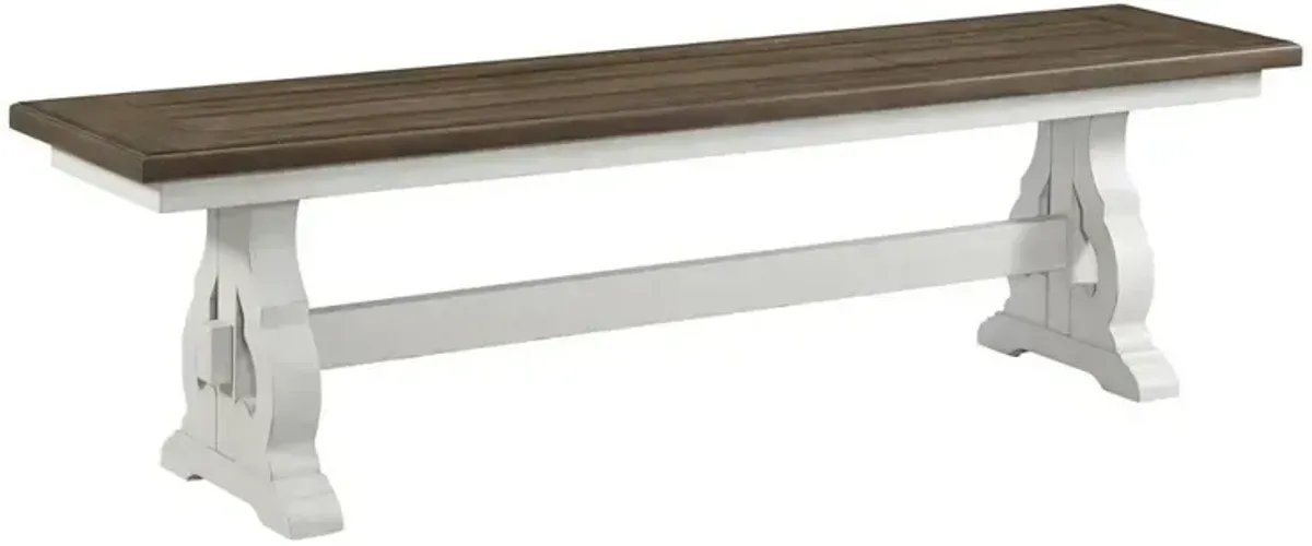 Drake Dining Bench w/Wood Seat