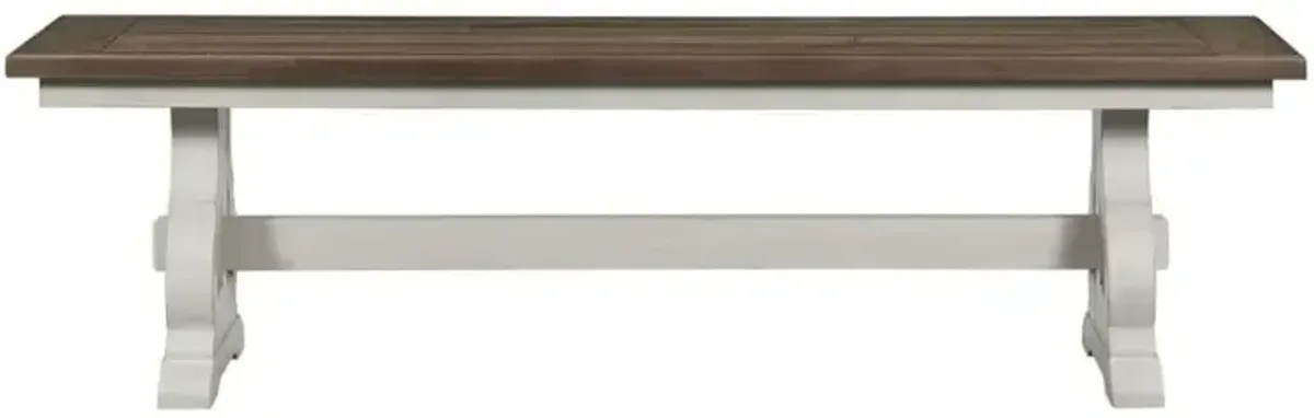 Drake Dining Bench w/Wood Seat