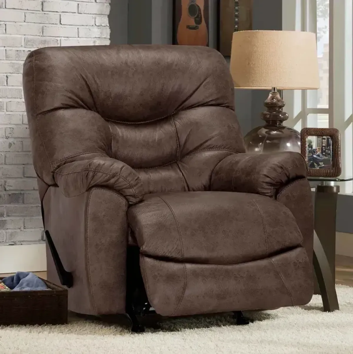 Trilogy Fabric Rocker Recliner - Marshall Mink