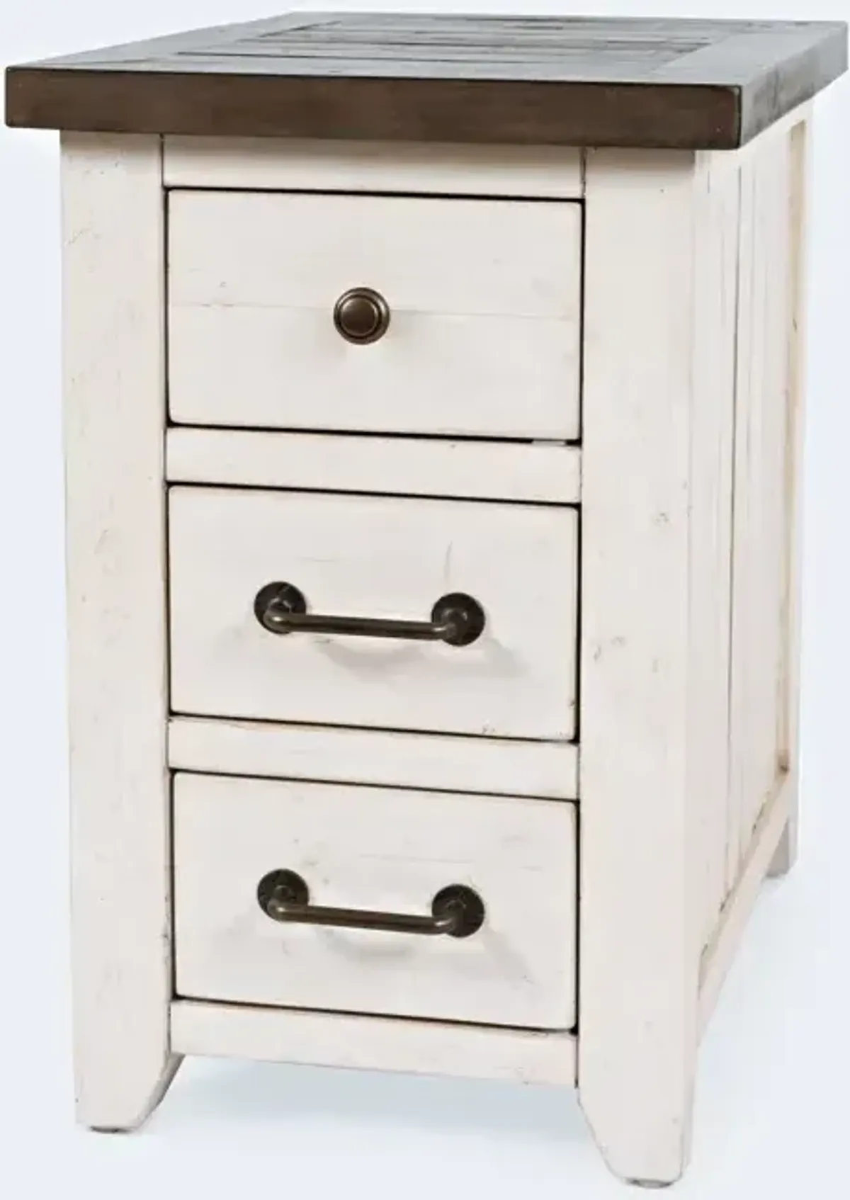 Madison County Power Chair Side - Vintage White