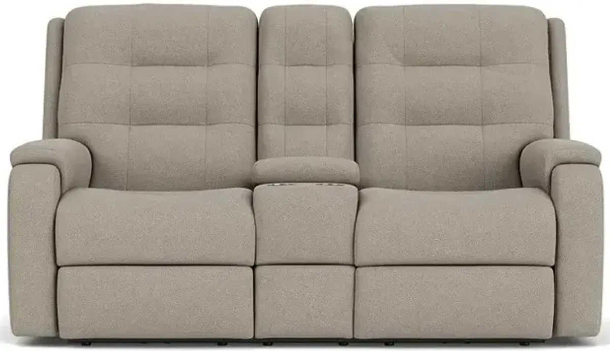 Arlo Power Reclining Loveseat with Console & Power Headrests & Lumbar