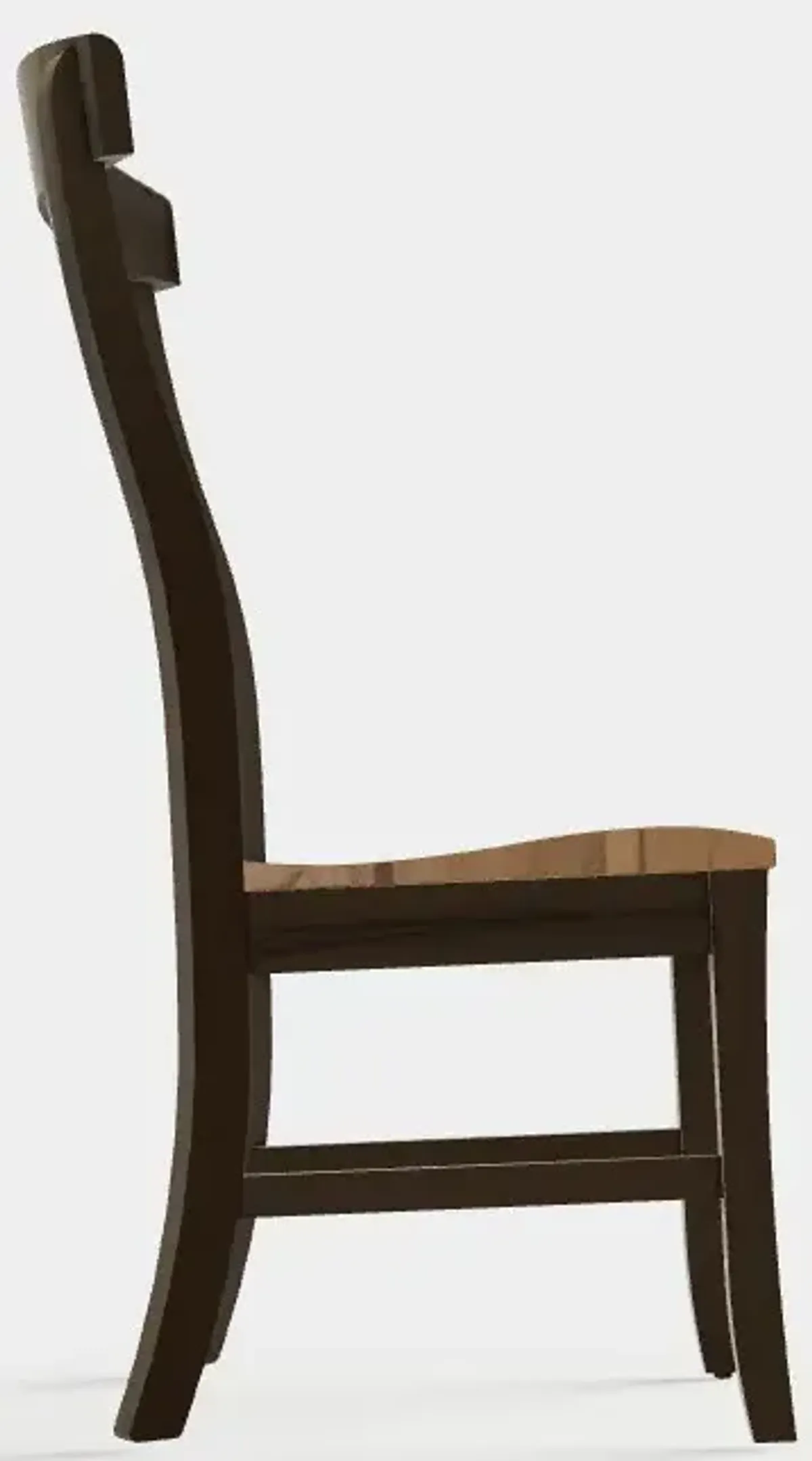 Venice Side Chair w/Wood Seat - Wormy Maple