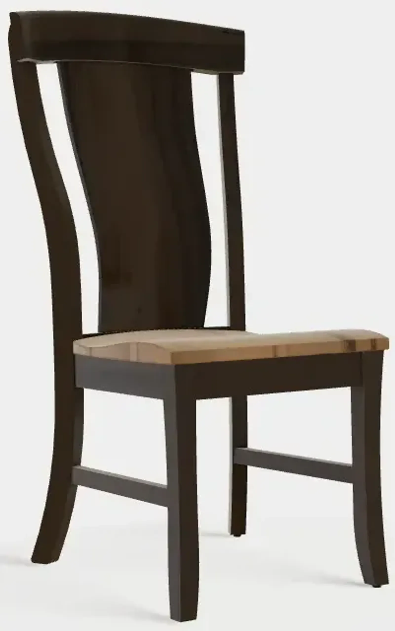 Venice Side Chair w/Wood Seat - Wormy Maple