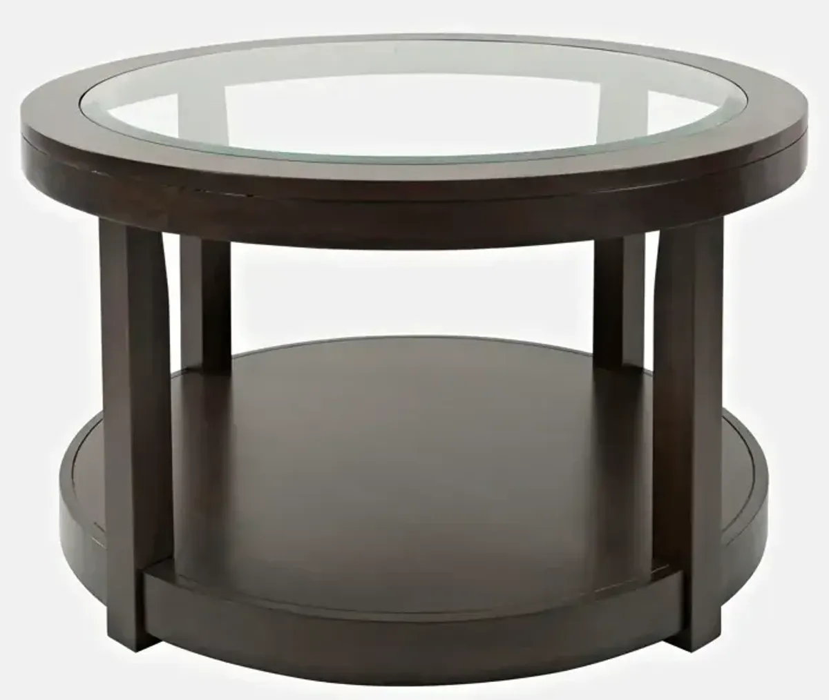 Urban Icon Round Castered Cocktail Table - Merlot