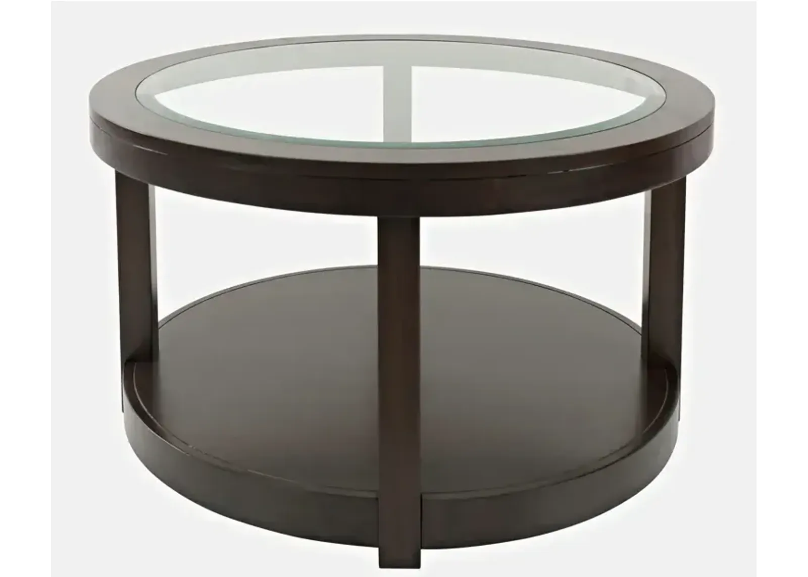 Urban Icon Round Castered Cocktail Table - Merlot