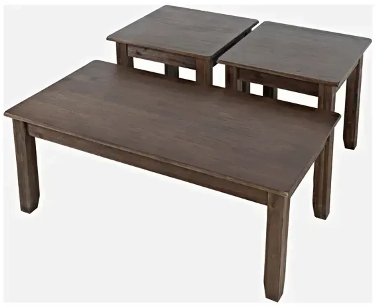 Eros 3 PC Occasional Table Set - Chestnut